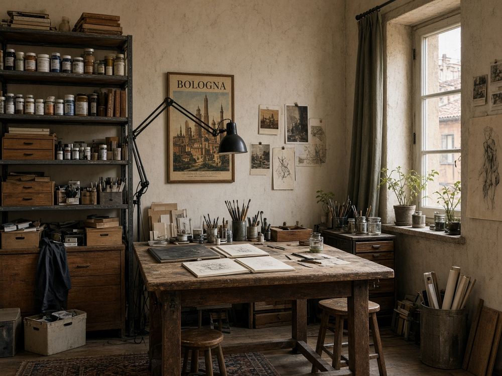 About the Adult art / drawing / painting studio studio at Wretccleri Studio