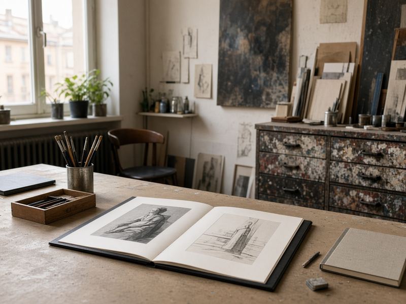 Portfolio review at Wretccleri Studio